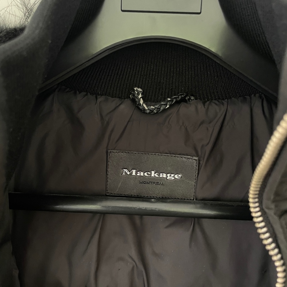 Mackage Black Fur-Trimmed Puffer Jacket - Picture 7 of 11
